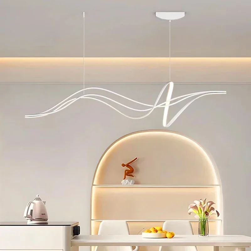 Plafonnier LED Suspendu au Design Minimaliste Moderne, Luminaire Décoratif d'Nik, Idéal pour un Salon, une Salle à Manger ou une Cuisine