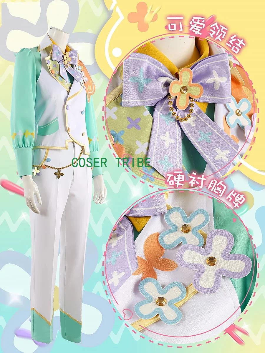 COSER TRIBE Ensemble Stars Kagehira Mika/Hibiki Wataru Puffy Bunny Game Suit Lovely Uniform Cosplay Costume Easter Party Outfit