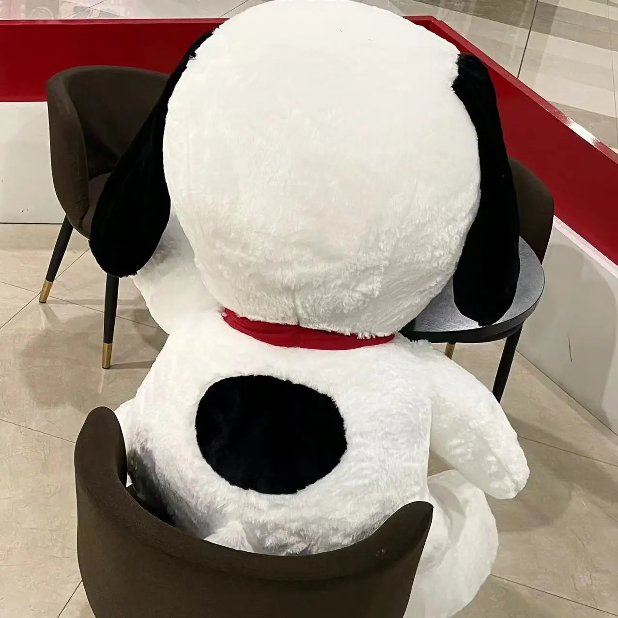 Jouet en peluche Snoopy doux de grande taille, chien blanc, oreiller doux, poupée en peluche, cadeaux d'anniversaire pour petite amie
