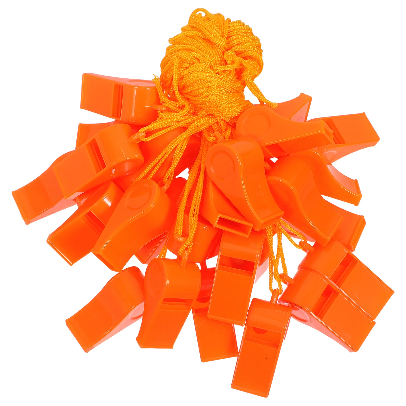 

30pcs Outdoor Survival Whistle Lightweight Waterproof Loud Crisp Sound For Hiking Camping Training Football Referee Emergency