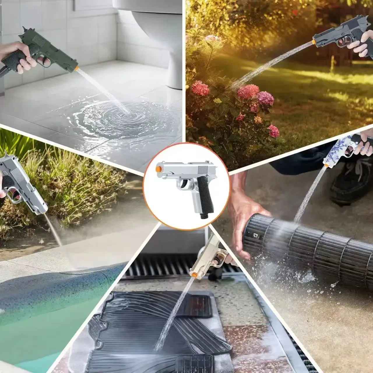 High-pressure Cleaning Spray Gun, Fun Cleaning, Bathroom, Gardening, Watering, Washing Car, Multi-functional Spray Gun