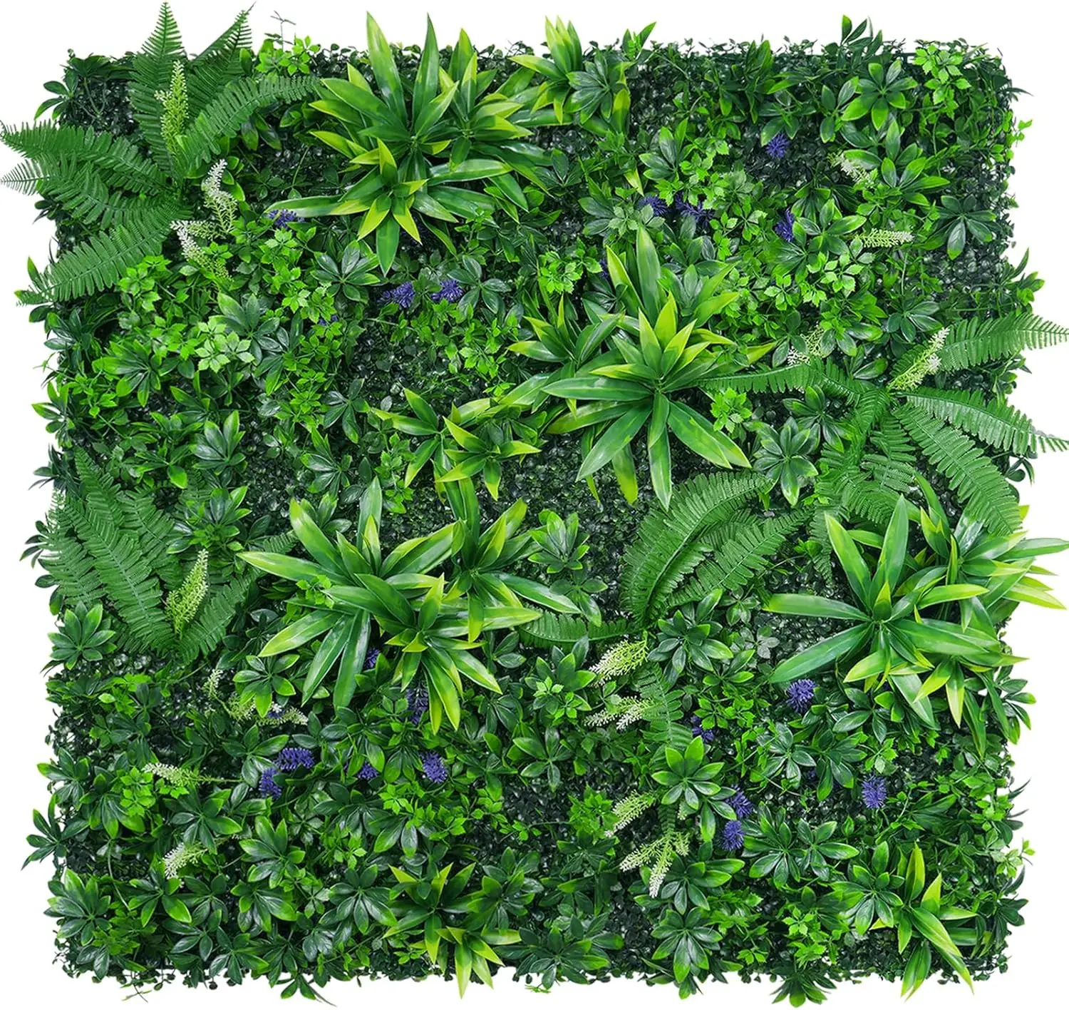 

12 шт. искусственных панелей для живой изгороди 20''x20'', УФ-защитные, имитация травы, для создания фонового экрана, для улицы и помещений, для сада, для свадебного декора