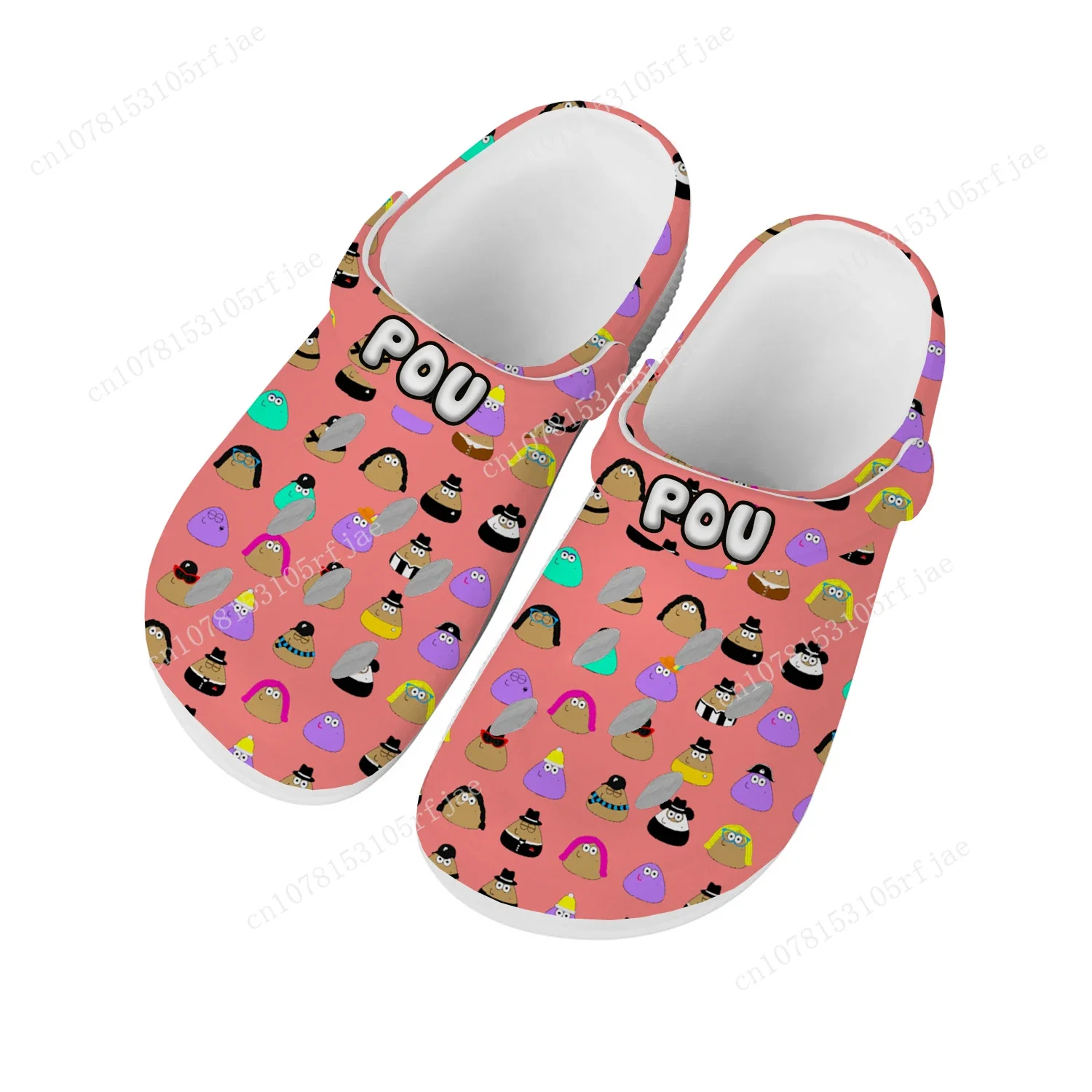 

Cartoon Animation POU Home Clogs Cartoon Game Mens Womens Youth Boys Girls Sandals Shoes Garden Custom Shoes Beach Hole Slippers