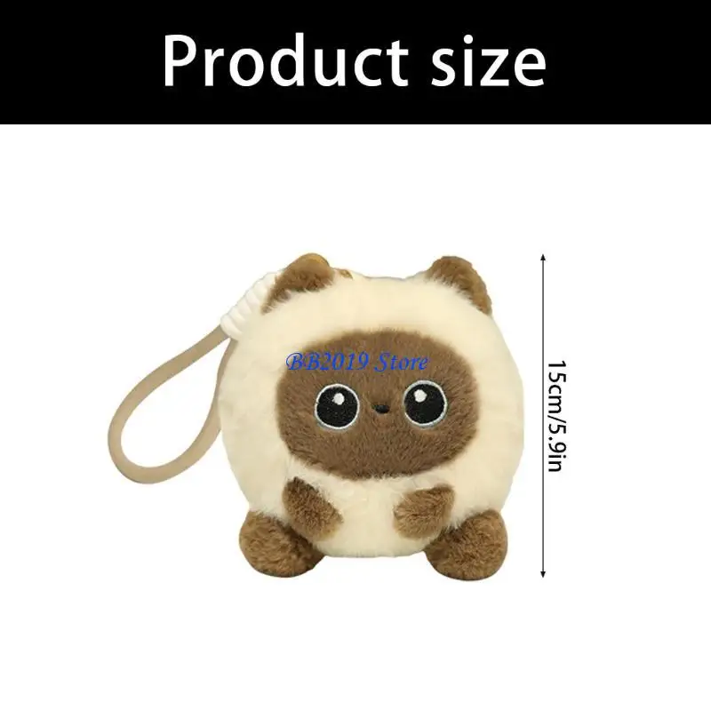 Q0KB Soothing Stuffed Animals Seal Doll Stress Toy Decors Soft Dolls Baby Toy for Toddlers Emotion Smooth Christmas Gift