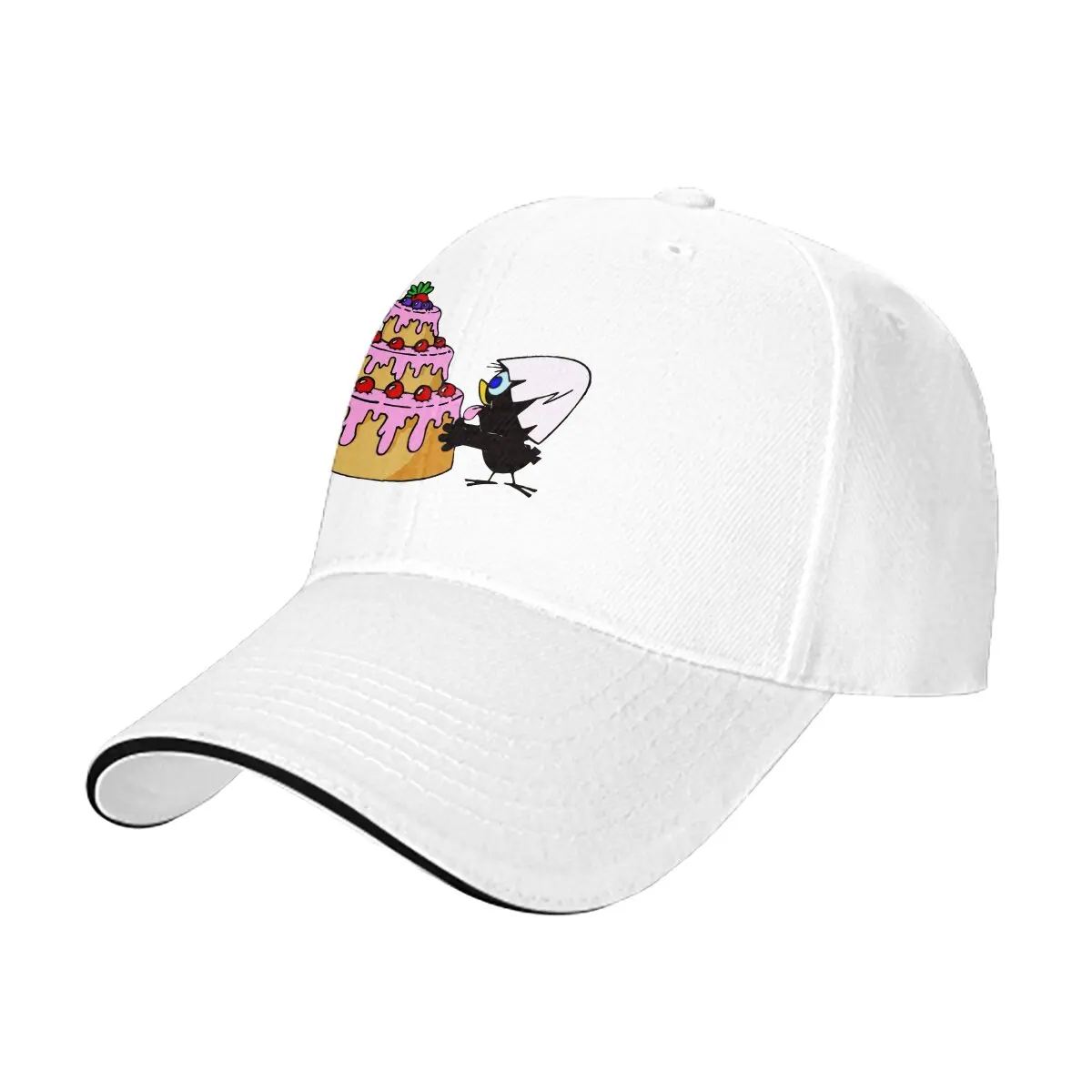 Summer Cap Sun Visor Birthday Cake Hip Hop Caps Calimero Anime Peaked Hats