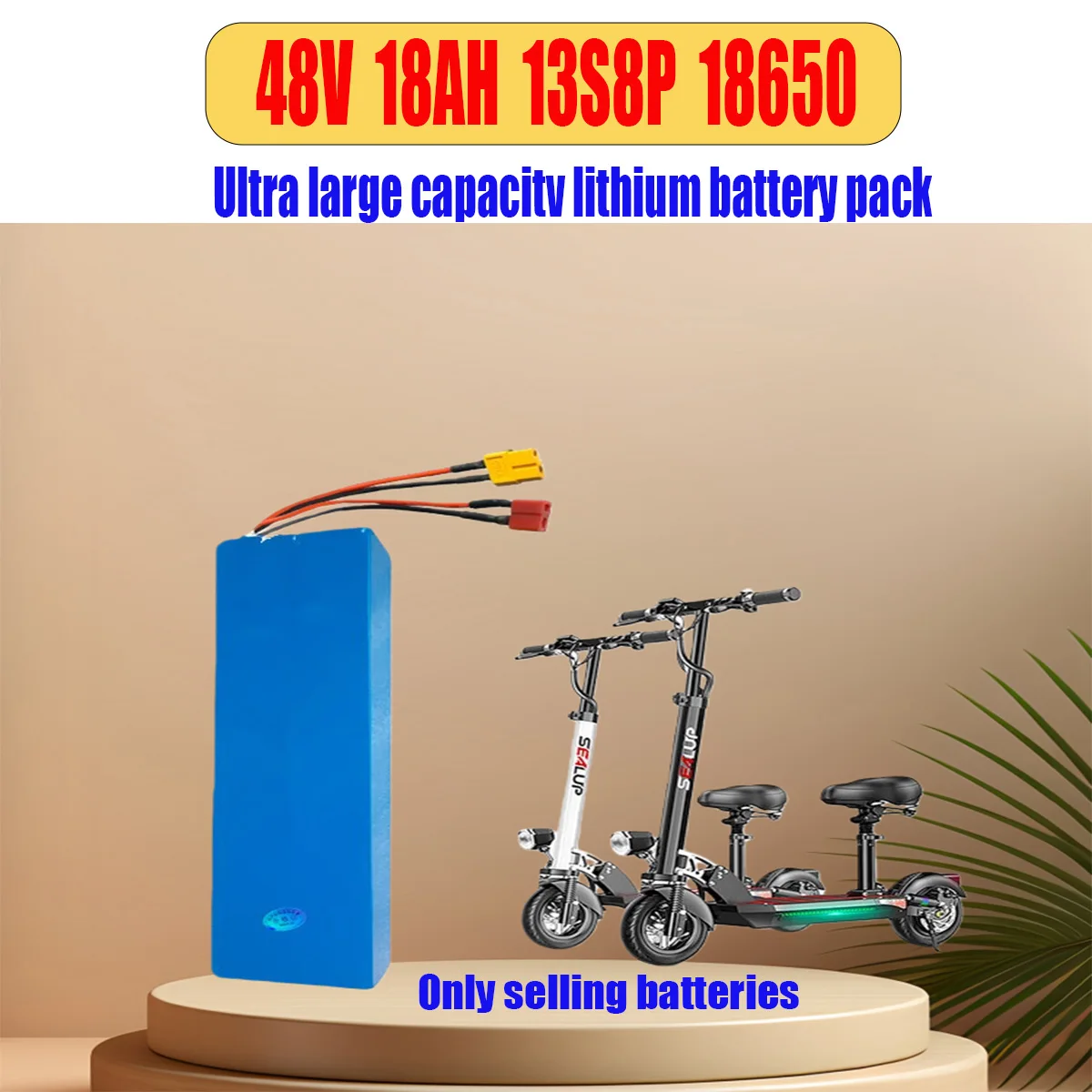 بطارية ليثيوم أصلية جديدة تمامًا 13S8P 48 فولت 18 أمبير في الساعة، مناسبة لمحركات 500-1000 وات مع شواحن BMS الذكية المدمجة #2