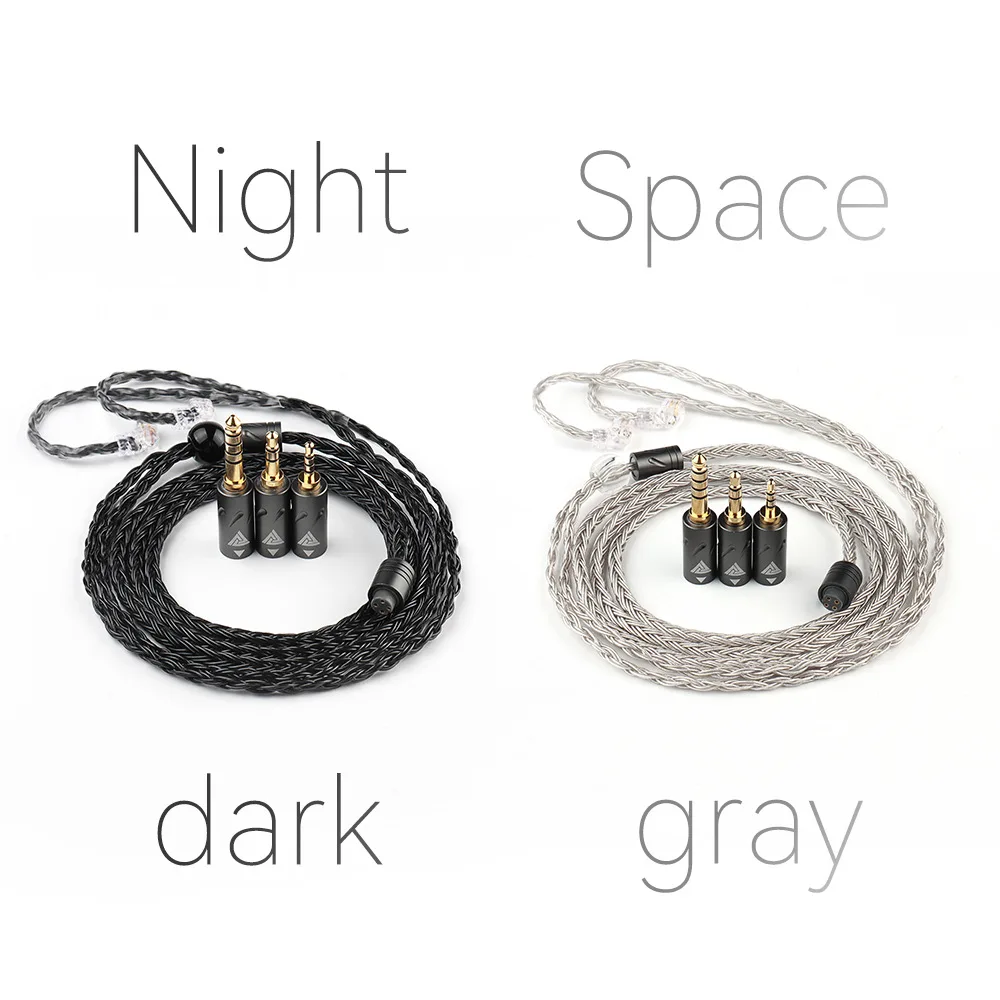 QKZ Q1 MAX Headphone Upgrade Cable: 16-strand 352-core silver-plated wire, replaceable audio plug. view 5