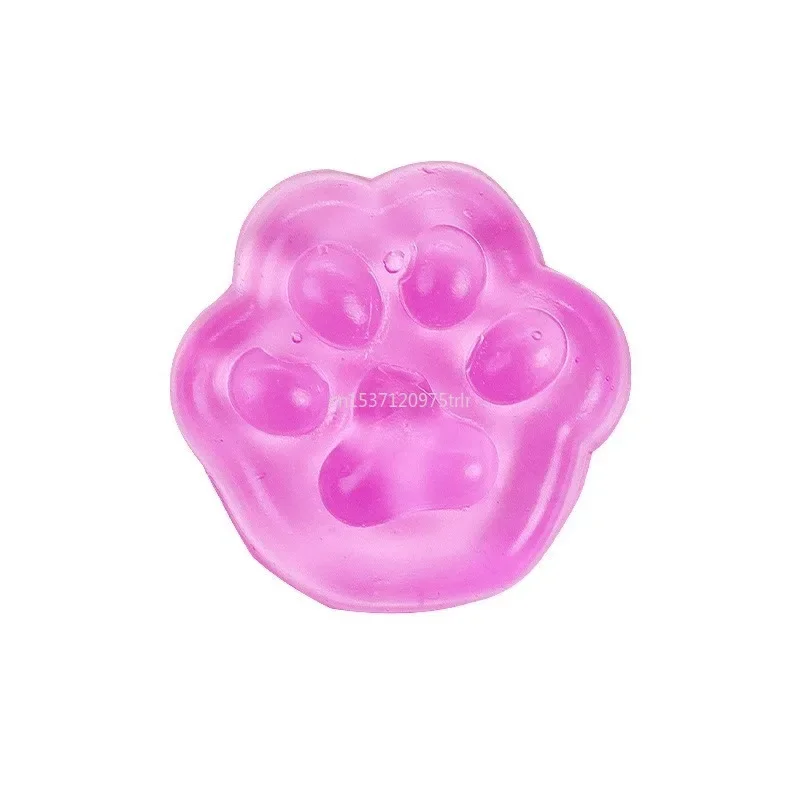 1pc kawaii gato pata pegajoso squeeze brinquedo macio realista geléia glitter garra de gato mole alívio do estresse brinquedos crianças adultos garra de gato