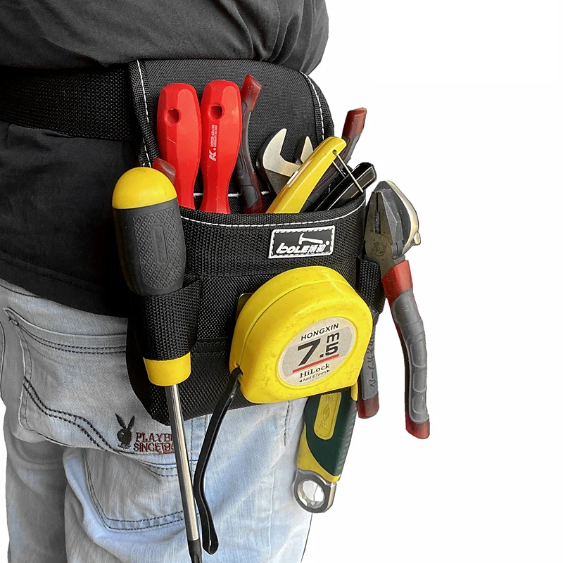 Tool Belt Professional Screwdriver Electrician Kit Nail Organizer Pouch Carpenter Polyester Work Tool Bag