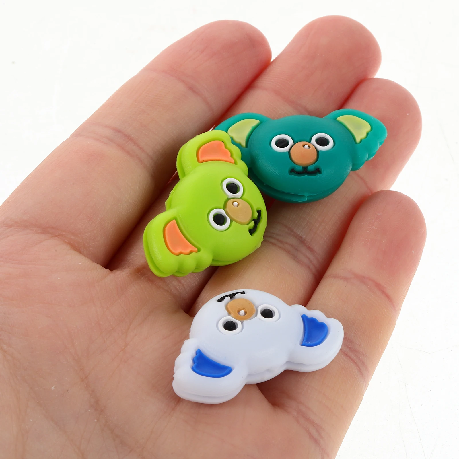 

3pcs Cartoon Racket Vibration Dampener Cute Koala Silicone Tennis Shock Absorber Lightweight String Stabilizer For