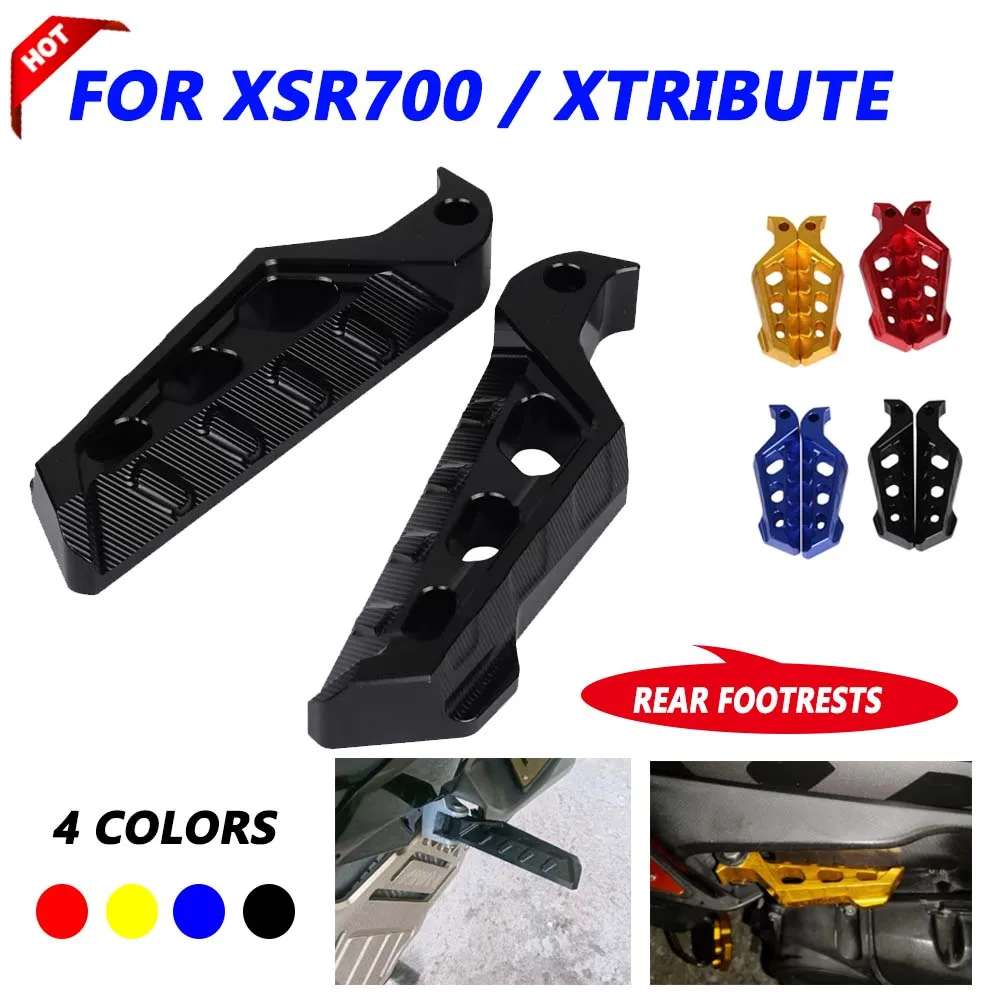 

XSR700 Rear Foot Pegs Rests Passenger Footrests For Yamaha XSR700 XTRIBUTE XSR 700 2016 - 2021 2022 2023 Motorcycle Accessories