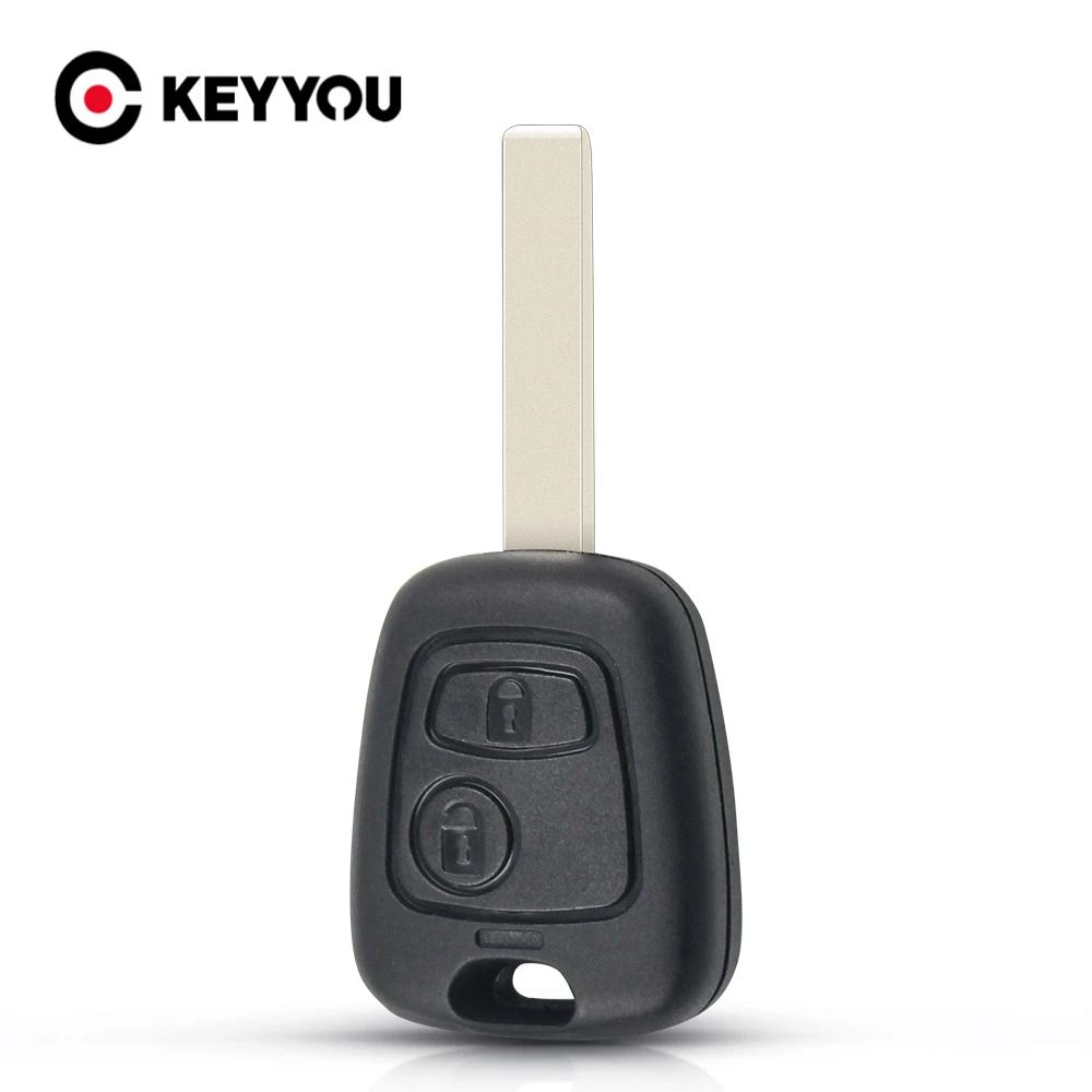 KEYYOU For Toyota AYGO For Citroen C1 C2 C3 For Peugeot 307 107 207 407 Remote Car Key Shell Case HU83/VA2 Blade 2 Buttons