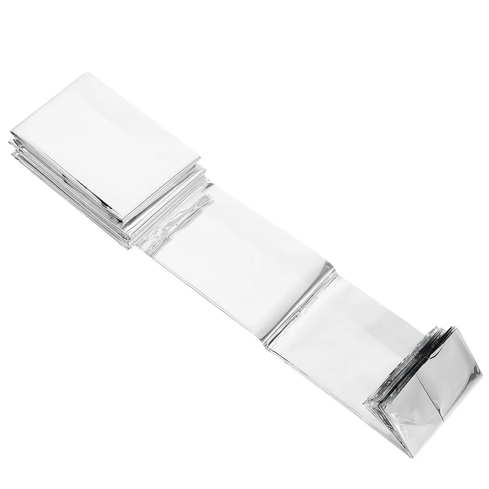 6Pcs Outdoor Emergency Blanket Thermal Insulation Waterproof Survival Warm Blankets Camping Hiking First Aid Rescues Kit