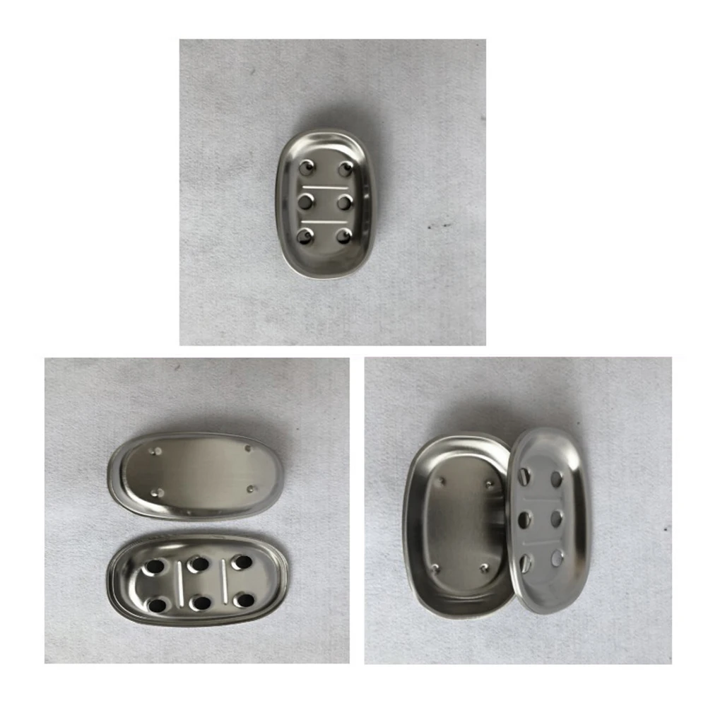 

Stainless Steel Soap Dish for Daily Use Draining Holder Box Sink Rust-resistant