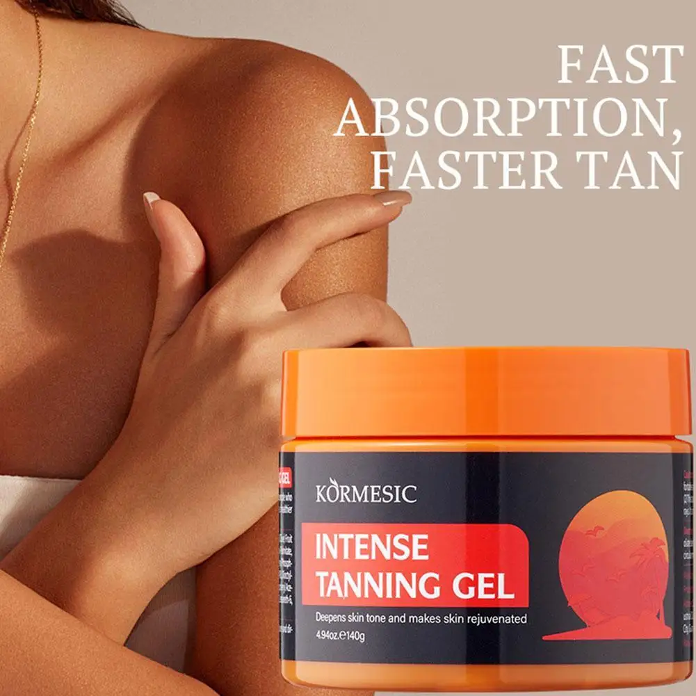 

140g Tanning Gel Nourish Skin Hydrate Repairing Sunless Tan Booster Bronzing Summer Sunbed Beach Tanning Cream