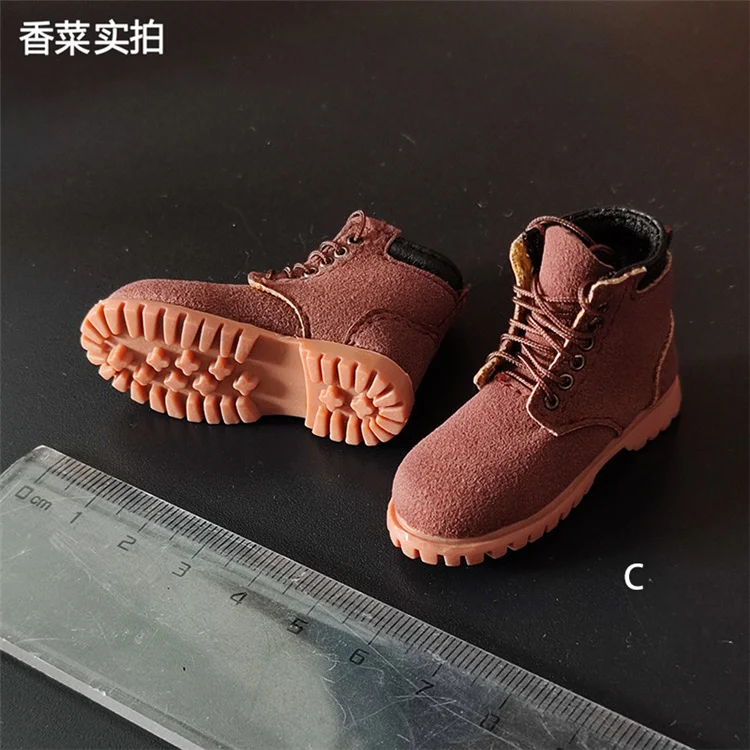 3 Colors 1/6 Scale Male Soldier Boots Handmade Boot High Top Shoes for 12in Action Figure Body Toys DIY