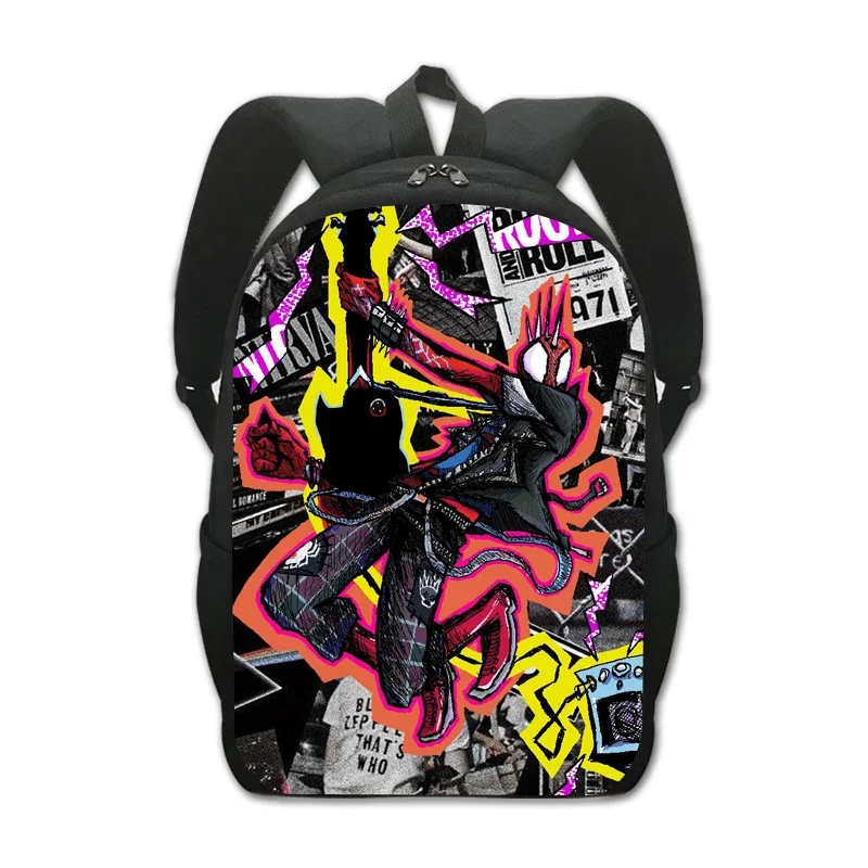 

Spider punk Mochila Spider verse children's backpack boy Travel Backpack Storage bag Bookbags Lunch bag cosplay bag Knapsack