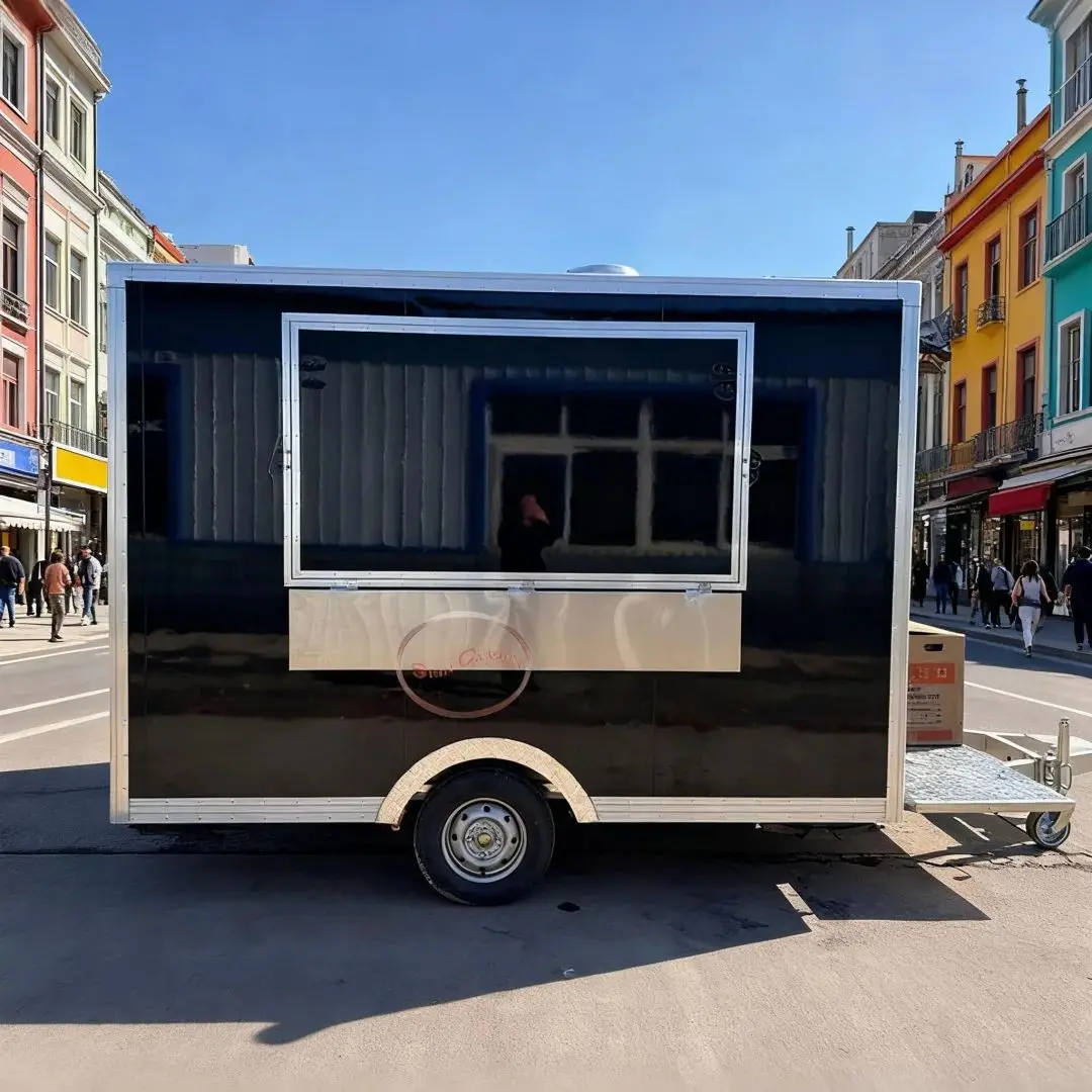 

Premium Portable Square Mobile Food Trailer for Exhibitions And Markets Sleek Design Flexible Operation Ideal for Food Vendors