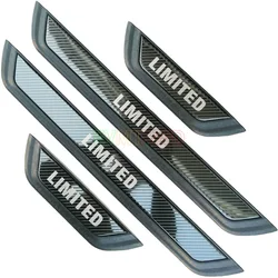 For Toyota Corolla E210 Accessory 2020 2021 2022 Stainless Carbon Car Door Sill Scuff Plate Guard Pedal Protector Cover Styling