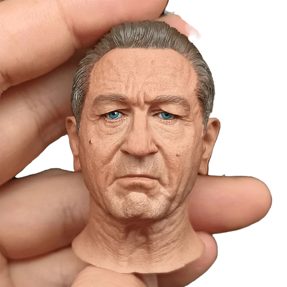 

1/6 Scale Head Carving Robert De Niro Male Model PVC Head Long Neck Short Hair 12 Inch Action Figure Body Doll