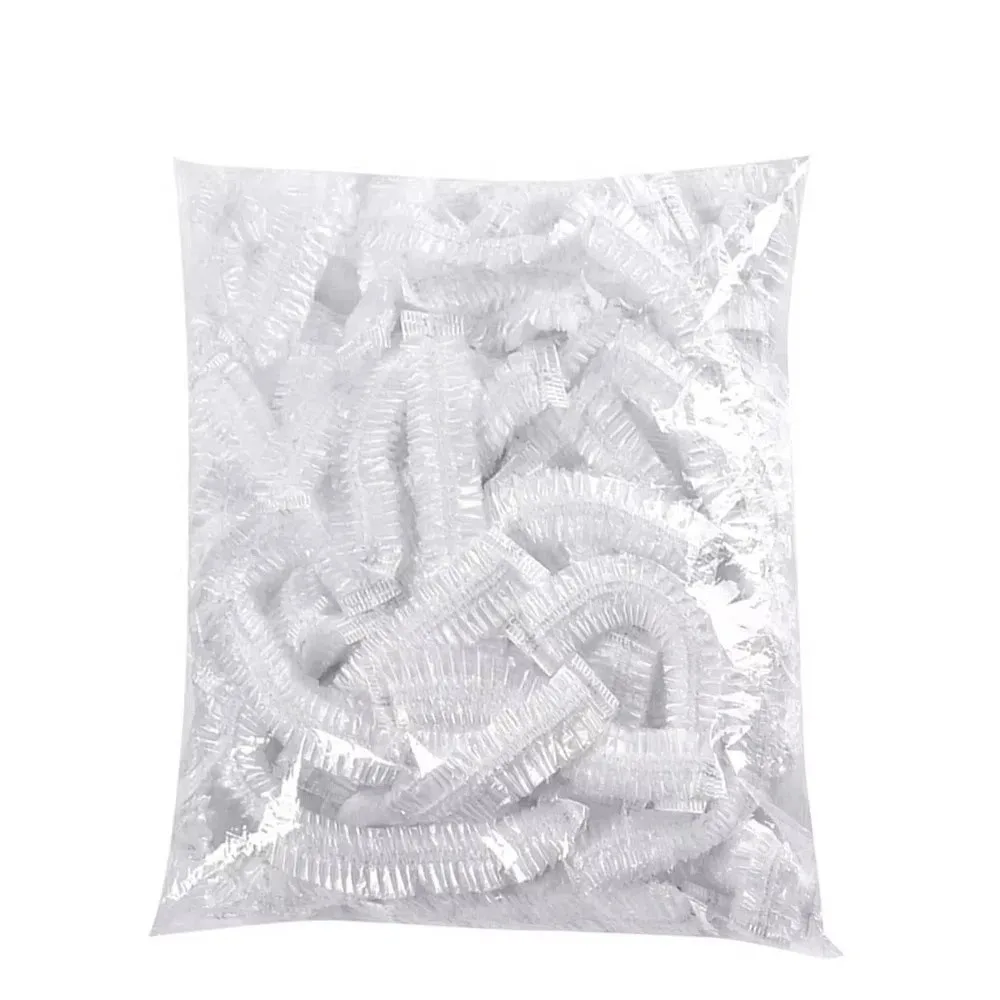 

50Pcs Ultra Large Disposable Tray Cover Elastic Band Clear Disposable Food Cover Dustproof Household Food Storage Cover