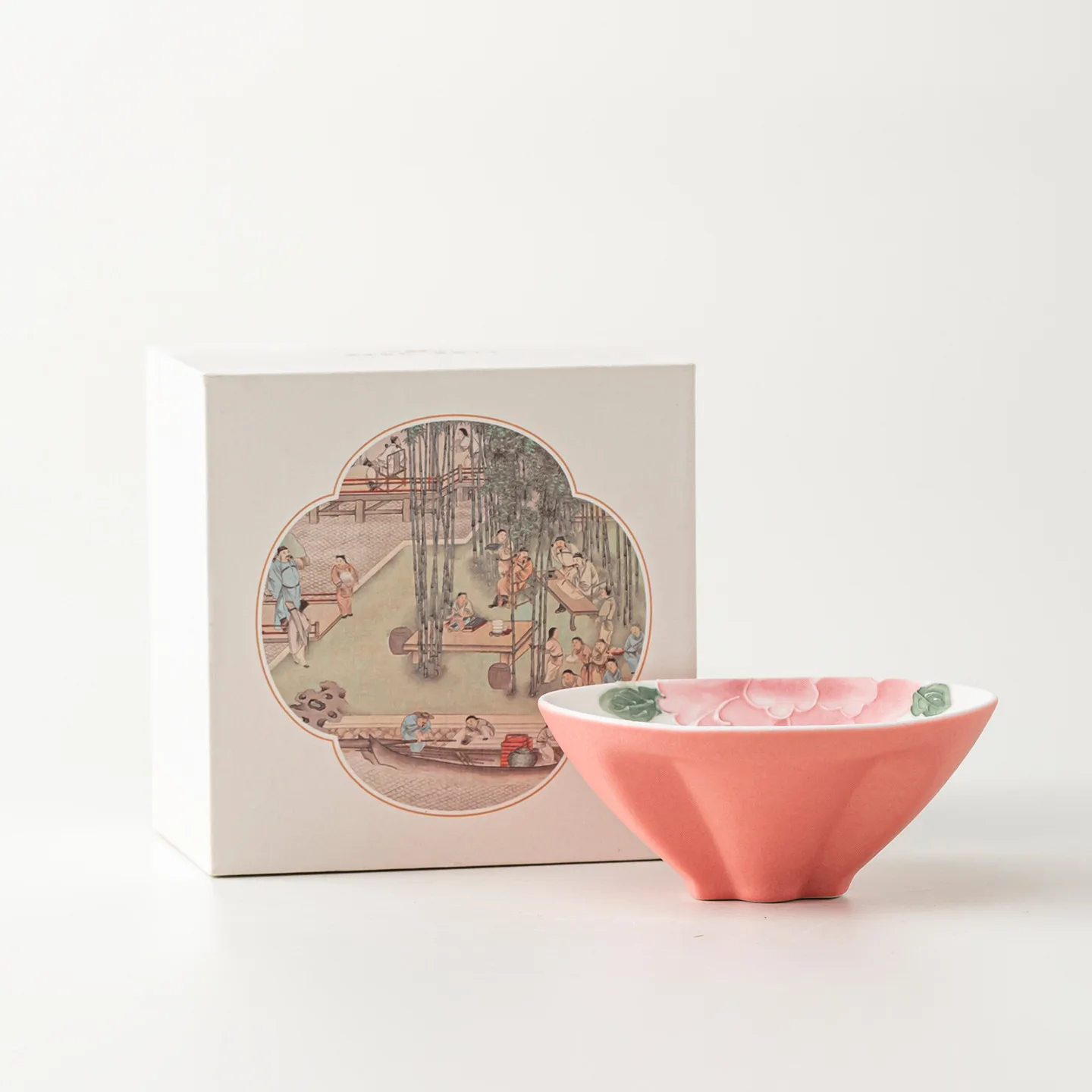 HYS Creative Yuanbao Cup National Color Fanghua Ceramic Tea Drinking Personal Cup Tea Cup Tea Tasting 5