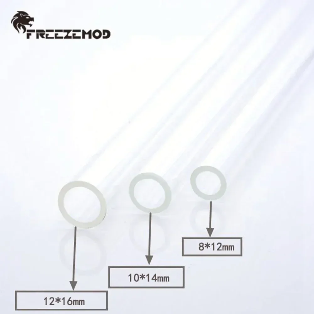 Imagem -02 - Petg Tubo Acrílico 50cm Transformador de Cor de Alta Qualidade Tubo Rígido Od12 14 16 mm Refrigerador de Água 10 Peças Atacado