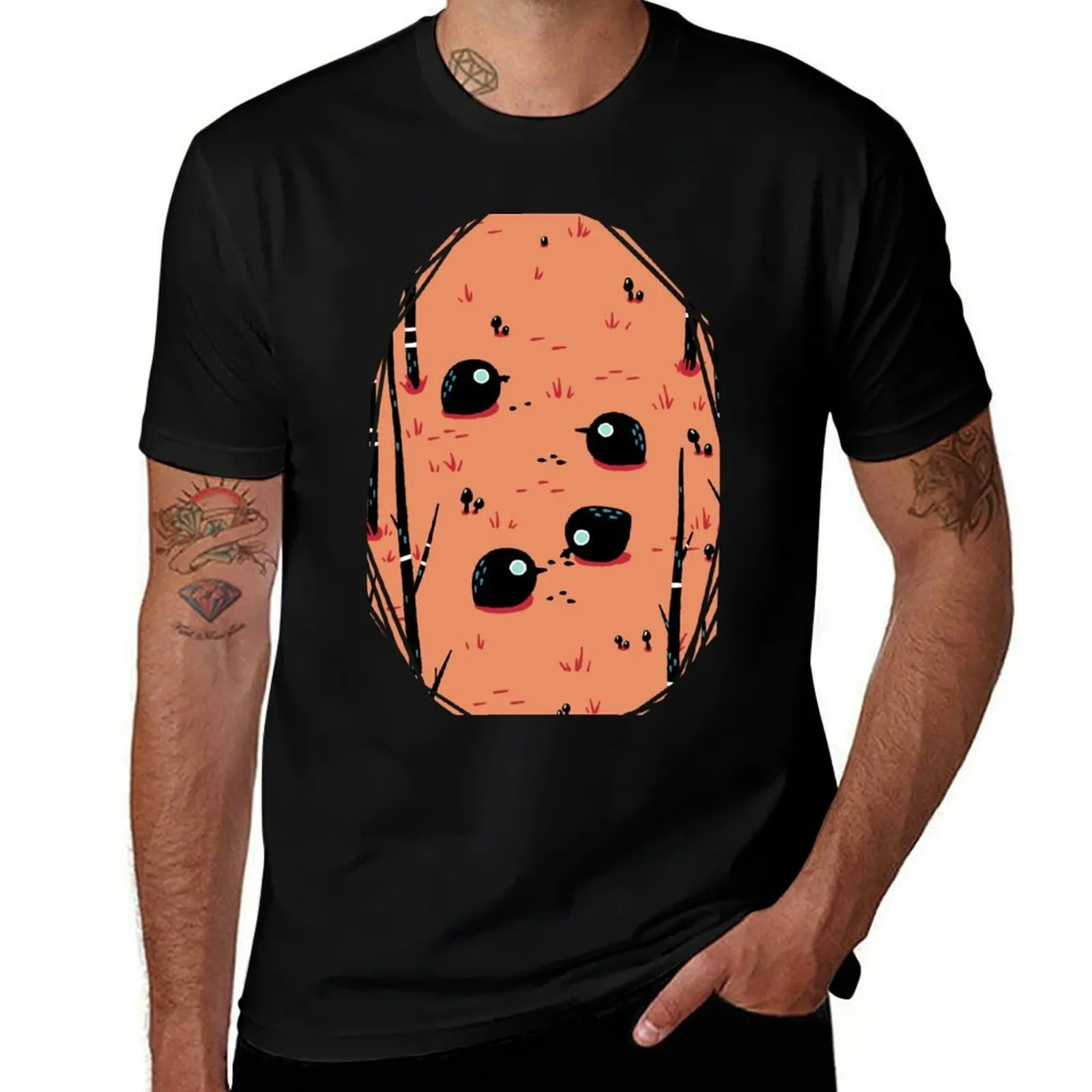 

Black Birds in the Forest T-Shirt blacks street wear designer shirts hippie clothes clothing for men