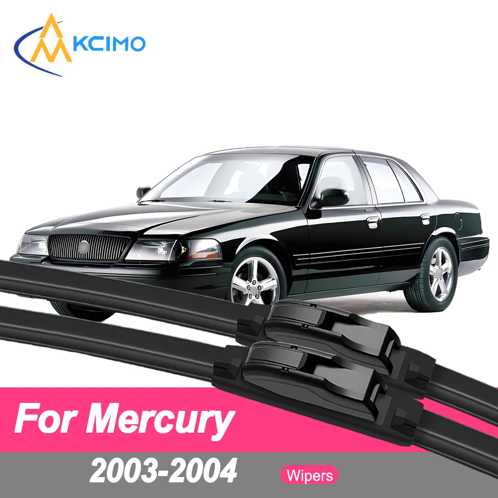 

Premium Rubber Durable Silent Windshield Wiper Blades 2pcs for Mercury Marauder 2003-2004 Front Wiper Blades Set
