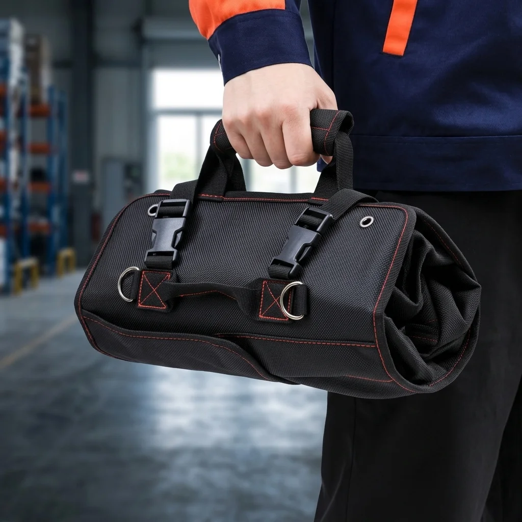 Roll type tool kit, wear-resistant storage, hardware and electrical tools, thickened storage, folding tool bag