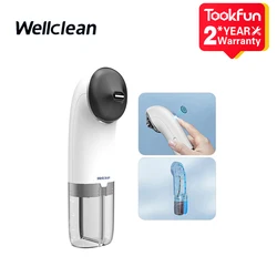 2024 Wellclean Portable Mini Ultrasonic spot Cleaner Fabric Washing Machine Home Appliance 38,000 Vibrations 800mAh Type-c