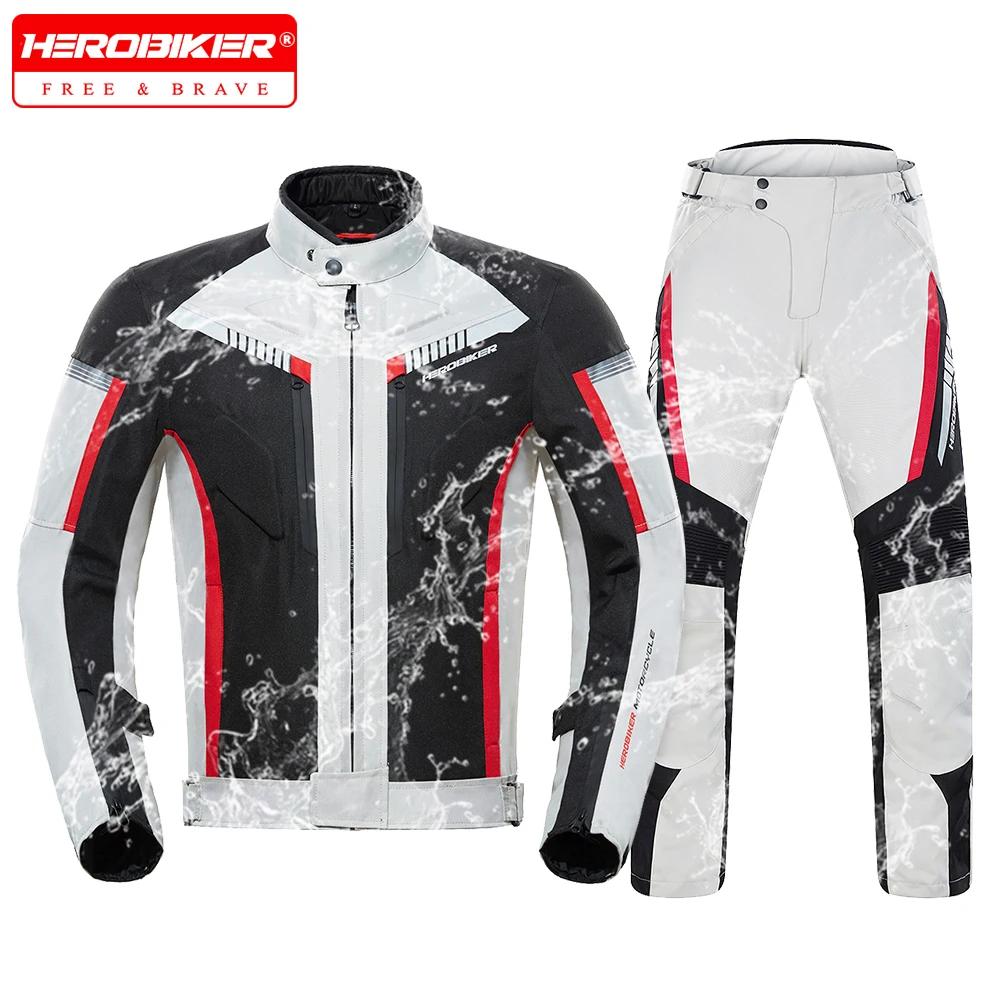 

Motorcycle Jacket For Men In All Seasons Windproof Waterproof Reflective Motorcycle Riding Jacket With Built-in Protective Gear