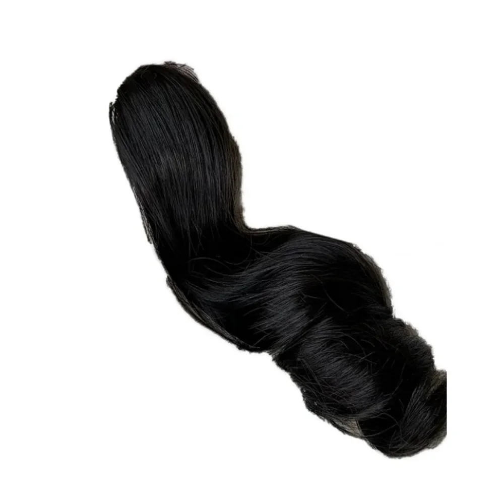 الإبداعية 20 سنتيمتر القطن دمية شعر مستعار مجعد الشعر ذيل حصان ملون انفصال دمية هيربيسي تأثيري التدرج دمية وصلات شعر لعبة #5