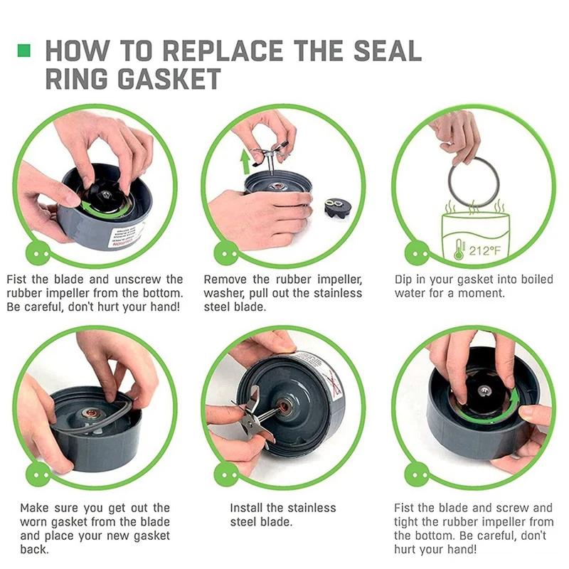 X17A 2025 NEW-2X Replacement Parts 32 Oz Cup And Blade And Seal Ring Rubber Gaskets Replacement, Compatible For Nutribullet