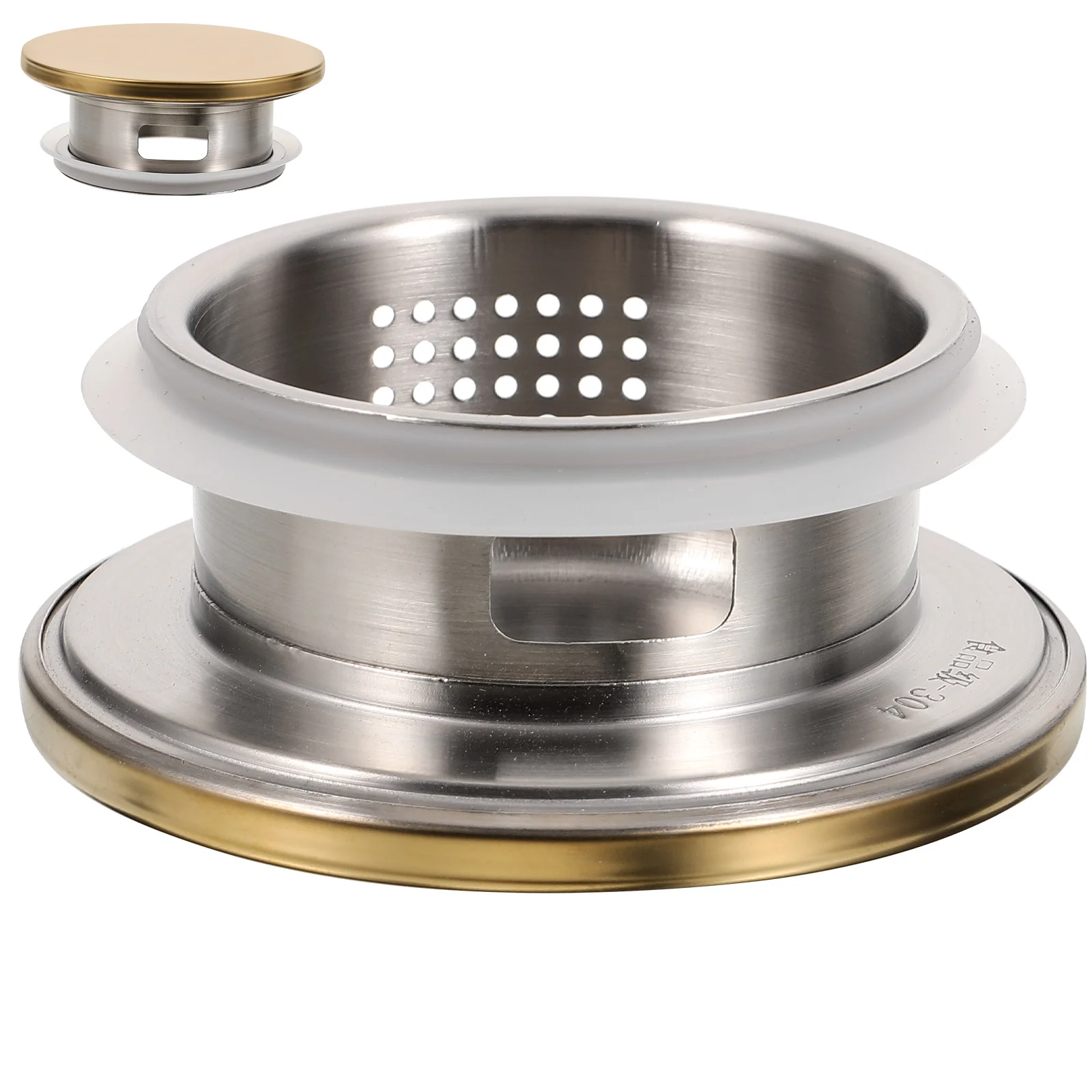 

Stainless Steel Cold Water Pitcher Lid 304 Golden Wear-resistant Sealed Cover Reusable Teapot Airtight Cap Jug Supplies