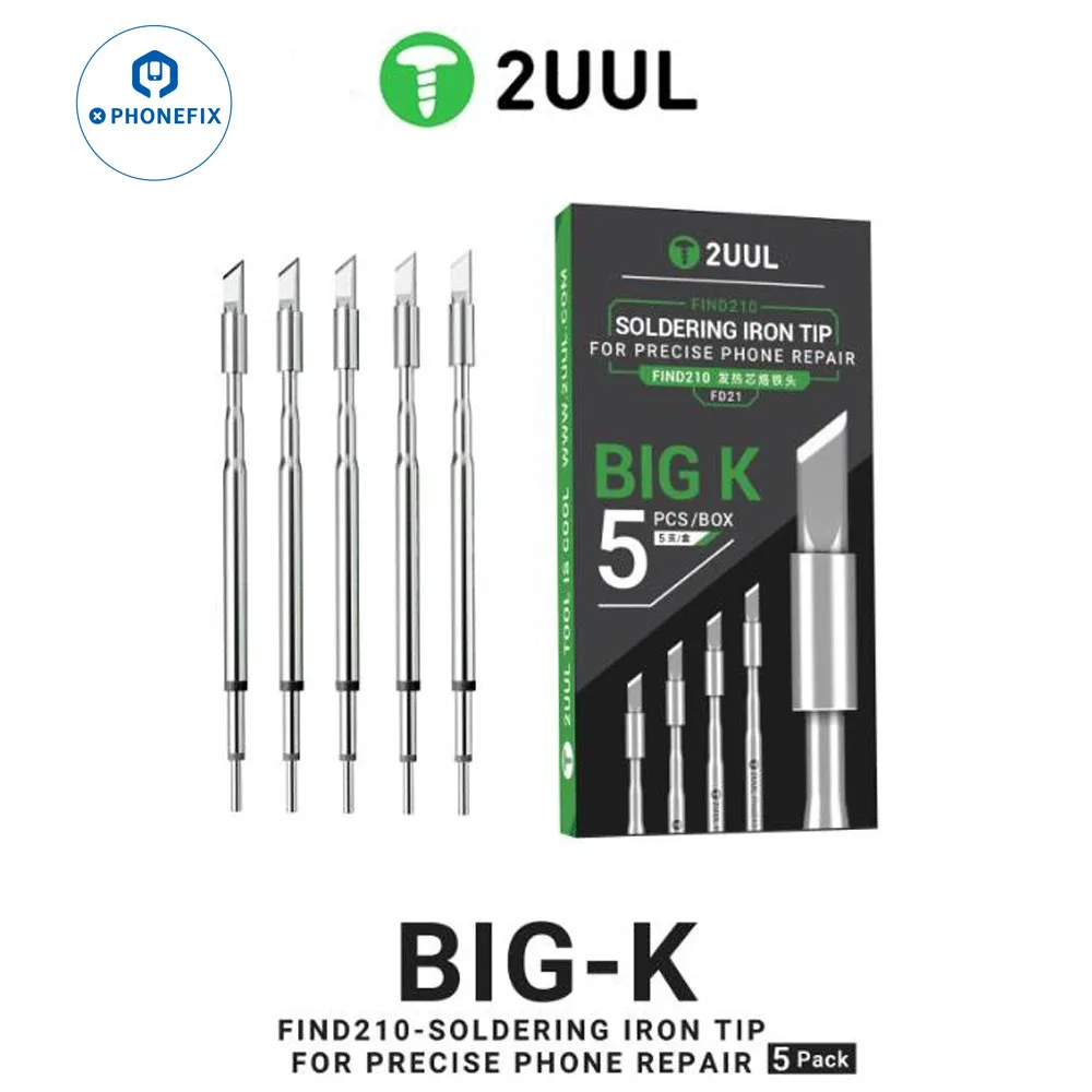 2UUL C210 Big K العالمي سبيكة لحام متكاملة تلميح لمحطة لحام JBC CD-2SD/2SHE Sugon GVM OSS Aifen T210 T26 A9