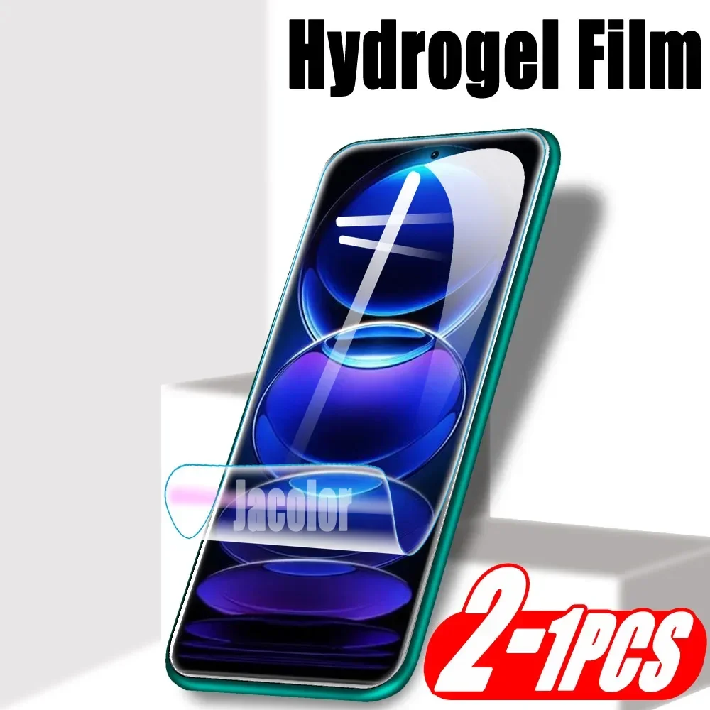 

1-2PCS Front Hydrogel Film For Xiaomi Redmi Note 12 S 4G Pro 5G Plus Speed Turbo 12Pro 12S 4 5 G Phone Gel Screen Protector 600D