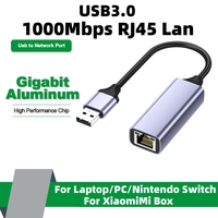 1000Mbps USB Wired Network Card USB 3.0 Type C to RJ45 Ethernet Lan Adapter for Notebook MacBook Xiaomi Mi Box Nintendo Switch