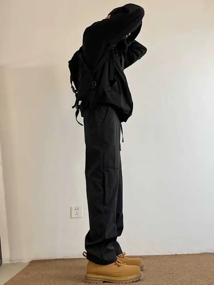 

American Style Loose Fit Straight Leg Thin Summer Casual Pants Windproof Waterproof Mountain Climbing Trousers Youth Leisure ...