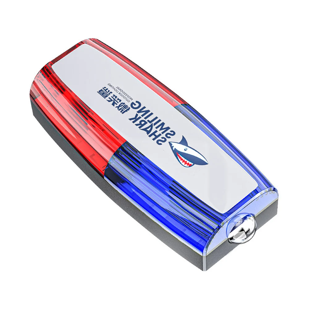 Multifunction Alarm Flash Signal Strobe Lamp Mini Red Blue Led Strobe Warning Light USB Charging for Sanitation Worker