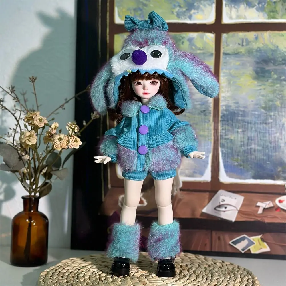 Roupas de Boneca BJD Estilo Princesa 6 Pontos, Meias Listradas para Boneca Princesa de Corpo Gordinho de 30cm, Conjunto de Roupas para Bonecas, Coleção de Bonecas