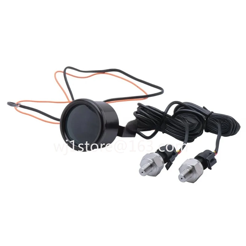 52Mm Dual Display Dual Air Pressure Gauge  Air Suspension Red and Blue LED