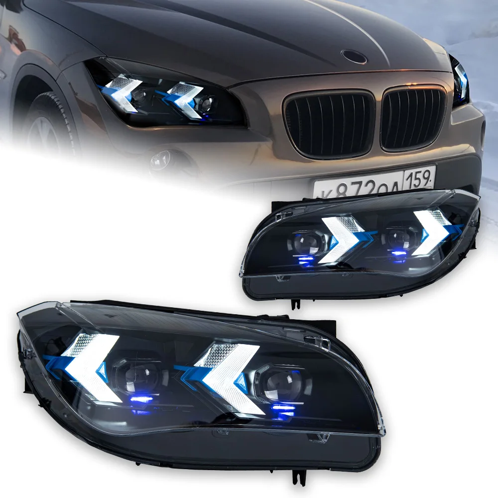 Car Accessories LED Headlight Light For BMW X1 E84 2010-2015 Projector Front Headlamp DRL Brake Turn Signal Lamp Plug and Play