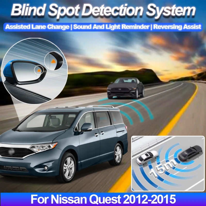 

Radar Detector For Car Blind Spot Monitoring System BSD BSA BSM Parking Sensor Assist Lane Changing For Nissan Quest 2012-2015