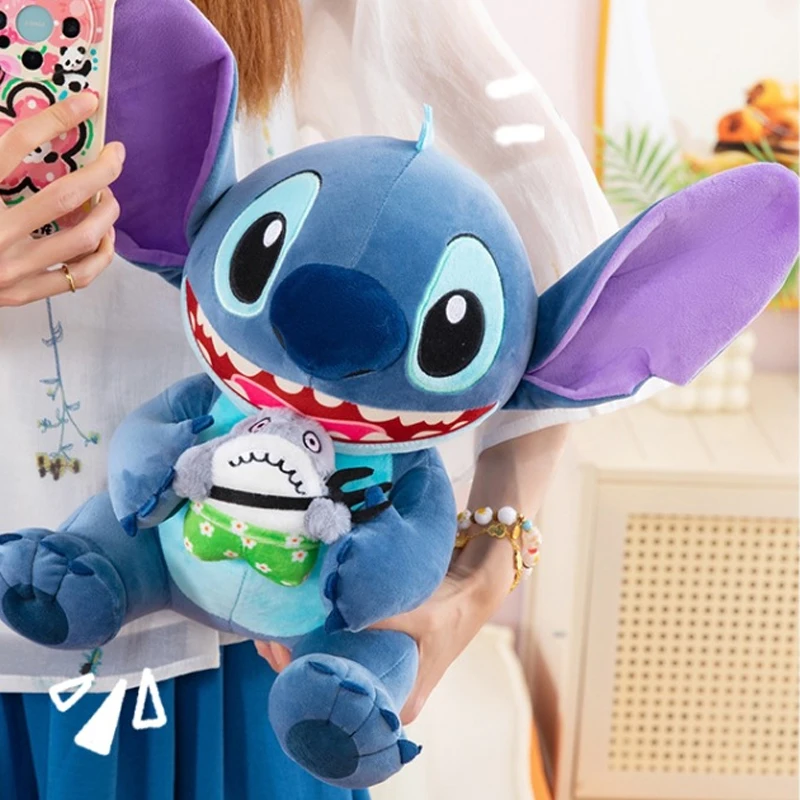 

28/60 см Disney Лило и Стич плюшевая игрушка аниме мягкий кавайный орнамент акула мягкие плюшевые детские подарки на день рождения, Рождество, Стич кукла