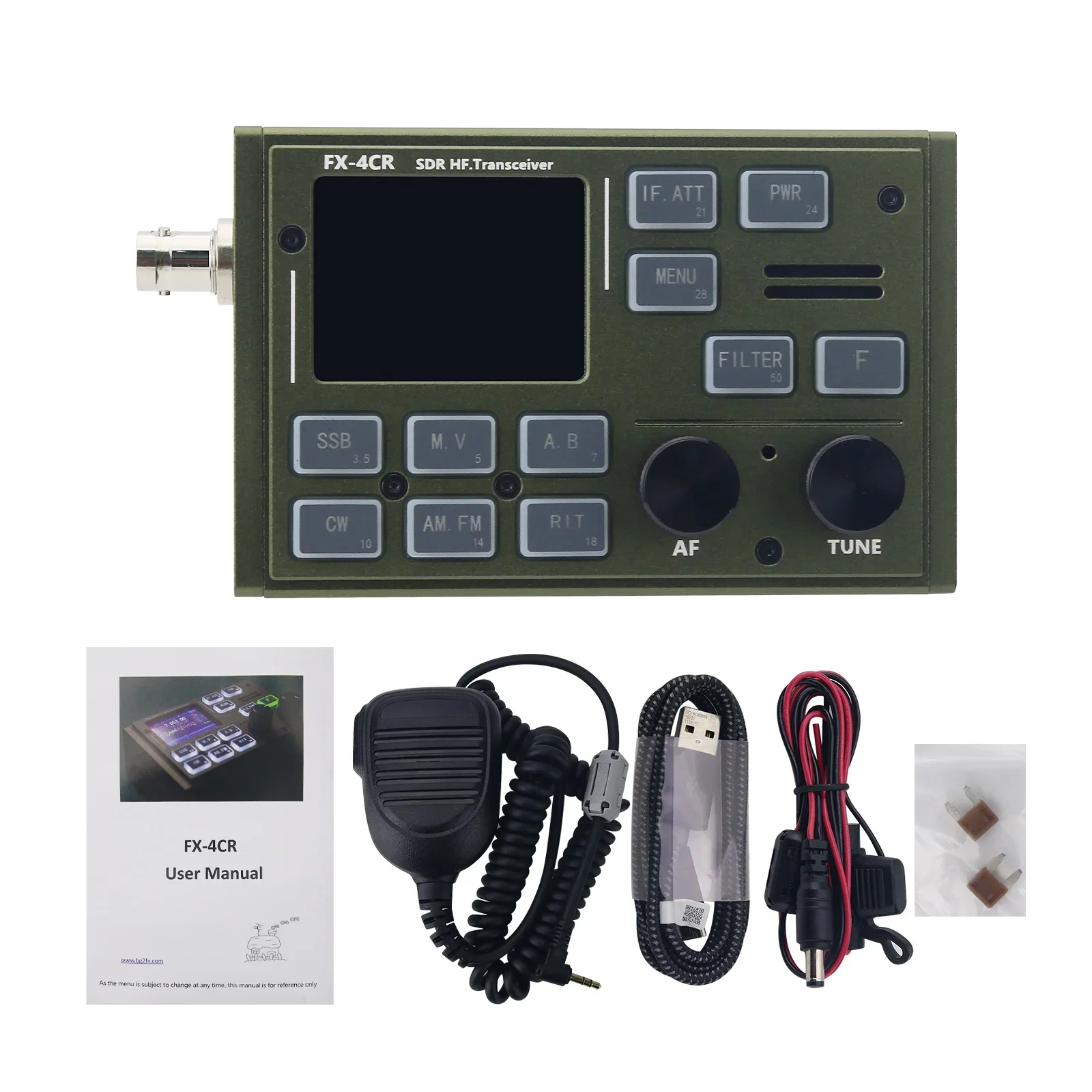 2026 FX4CR-2024 Final Edition SDR HF Transceiver with 1-20W Continuously Adjustable Power Range Support USB/LSB/CW/AM/FW Modes