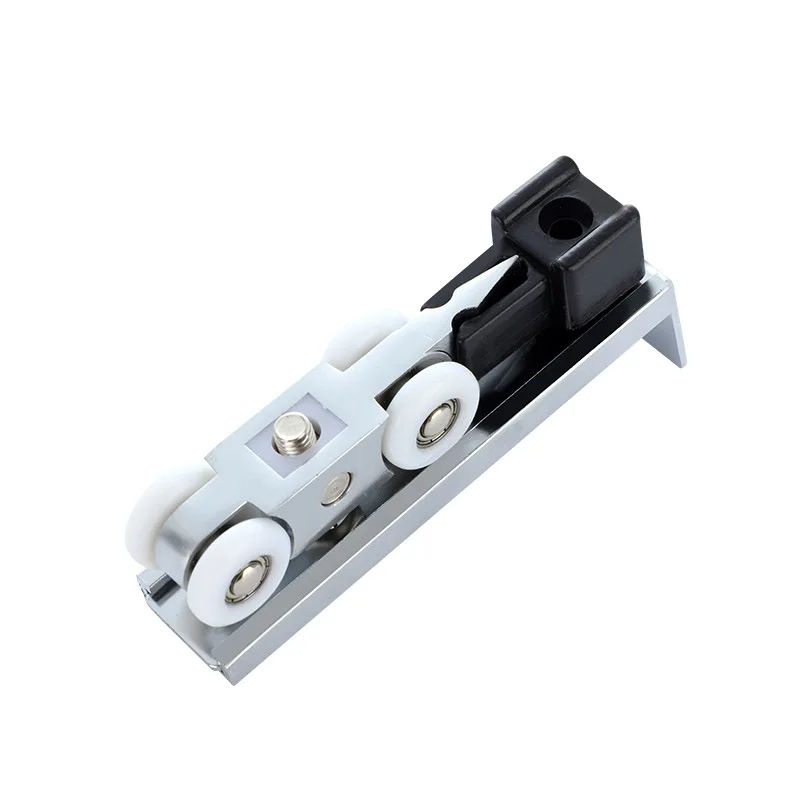 Zinc Alloy Silent Sliding Door Pulley Pointed Hanging Wheel 4 Wheels Indoor Doors and Windows Sliding Wooden Door Pulley
