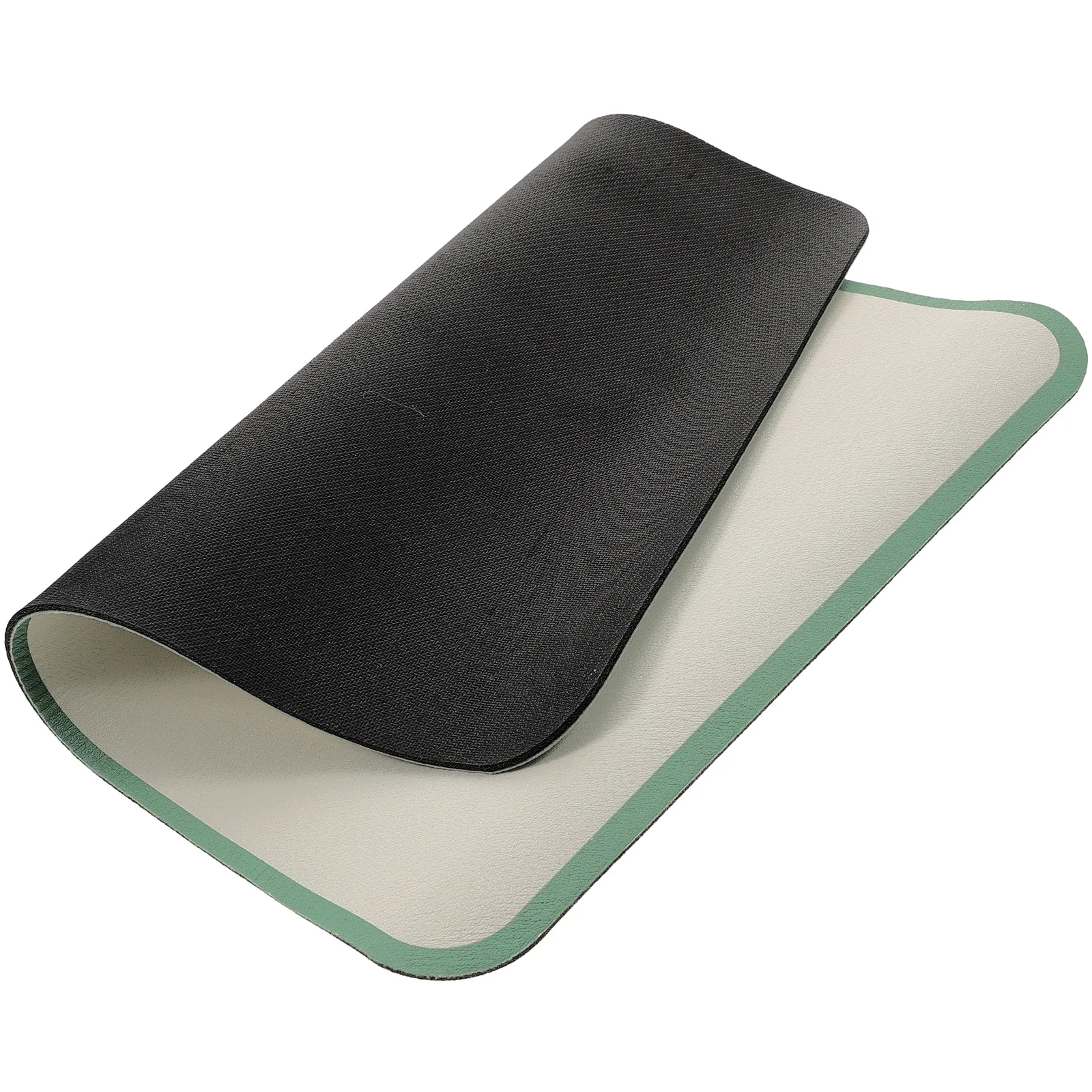 

Coffee Mat Heavy Duty PVC Heat Resistant Washable Countertop Mat Draining Fruits Vegetables Kitchen Bar Station Multifunctional