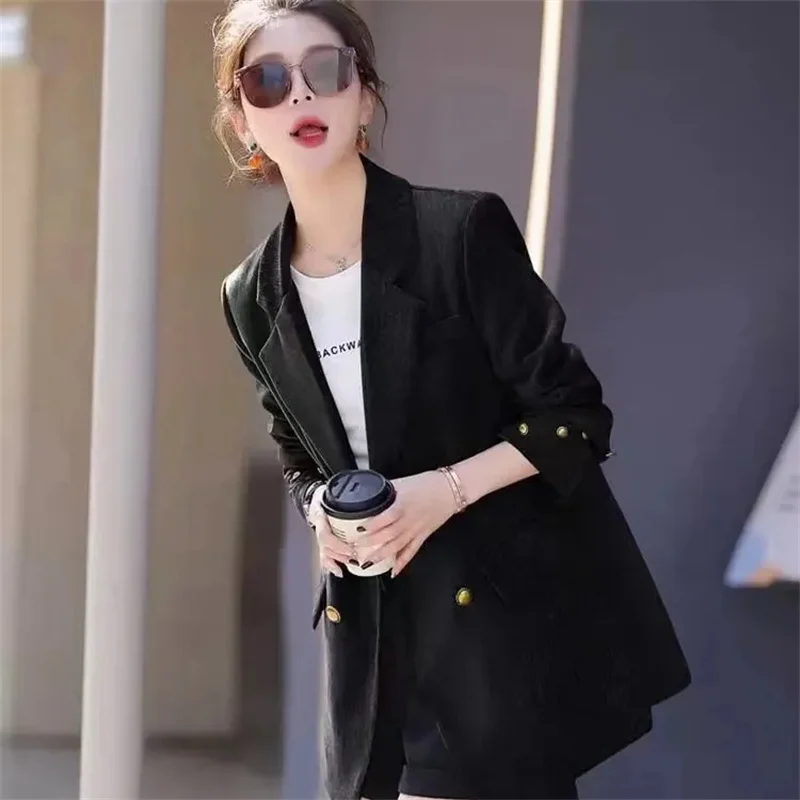 Early Spring Fashion Caramel Suit Jacket Female Spring Autumn 2024 New Trend Niche Design High Sense Leisure Waist Small Blazer