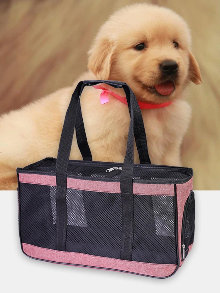 Dog Carrier Bag Soft Side Backpack Cat Pet Carriers Dog Travel Bags Airline Approved Transport For Small Dogs Cats Outgoing